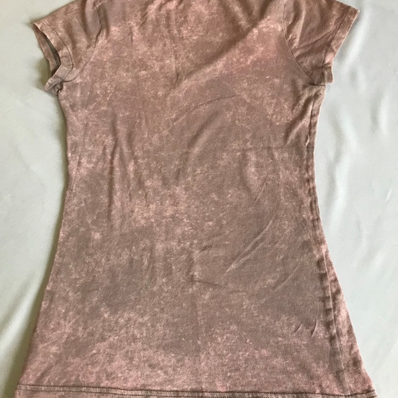 Miley Cyrus & Max Azria Pink & Gray Tee Shirt - Picture 4 of 7